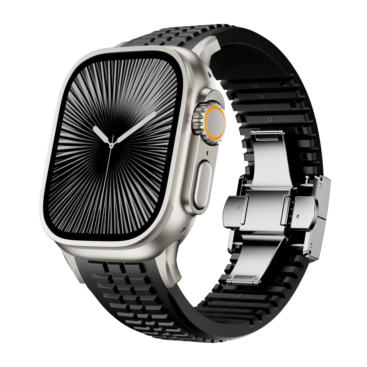 Silicone Sports Strap for Apple Watch Ultra 2/1 49mm Series 10 9 8 7 46mm 45mm 44mm Rubber Band for IWatch 6 5 4 3 42mm Bracelet